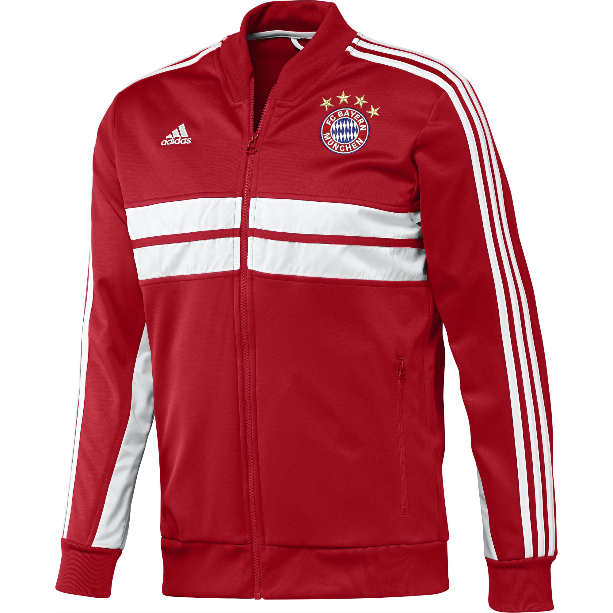 13-14 Bayern Munich Red Anthen Jacket - Click Image to Close